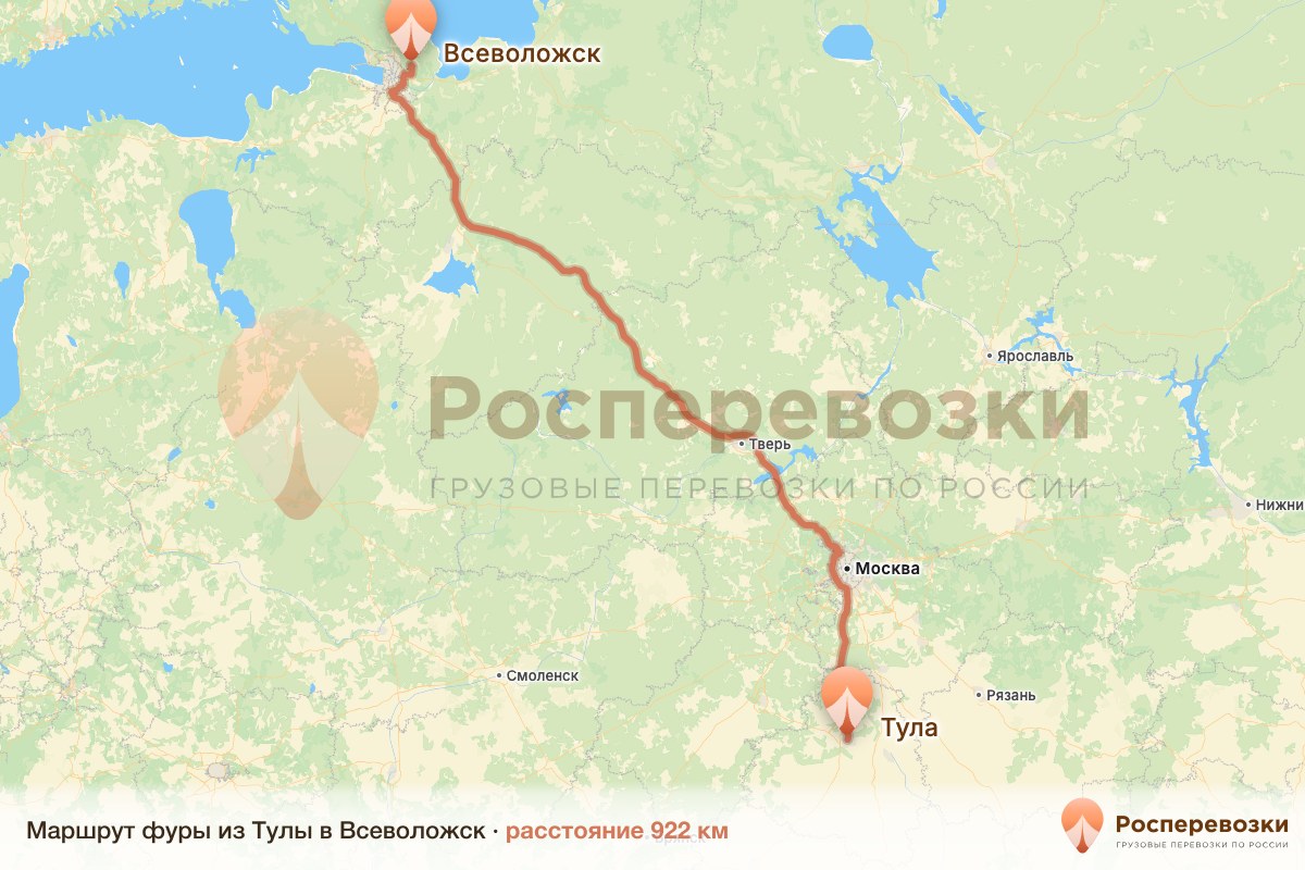 Фура Тула Всеволожск