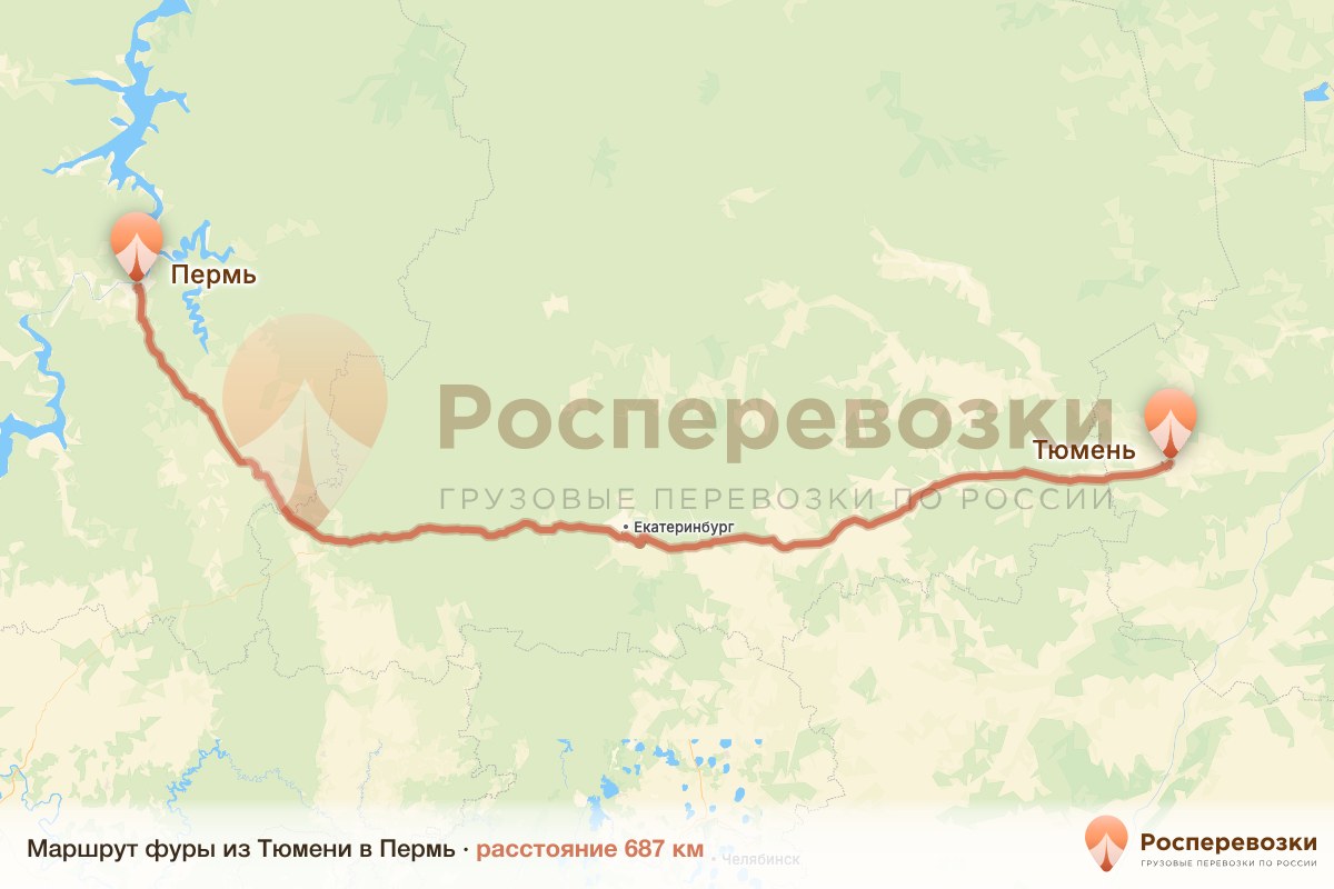 Фура Тюмень Пермь