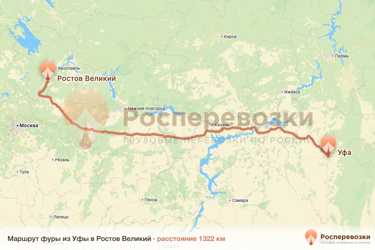 Фура Уфа Ростов