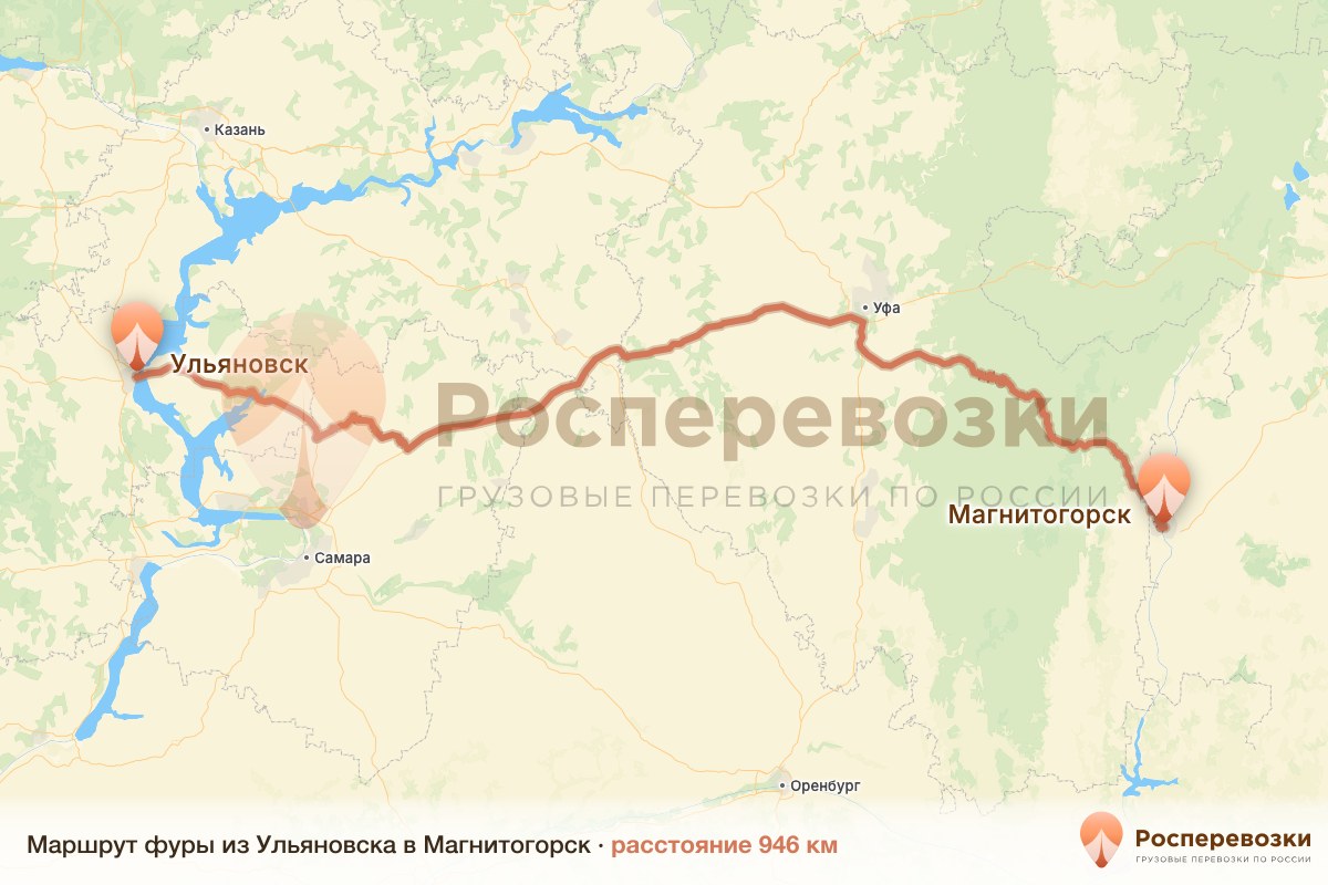 Фура Ульяновск Магнитогорск