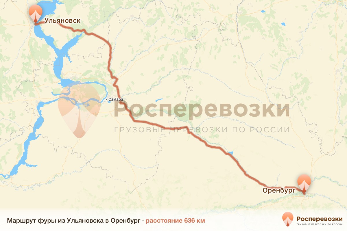 Фура Ульяновск Оренбург