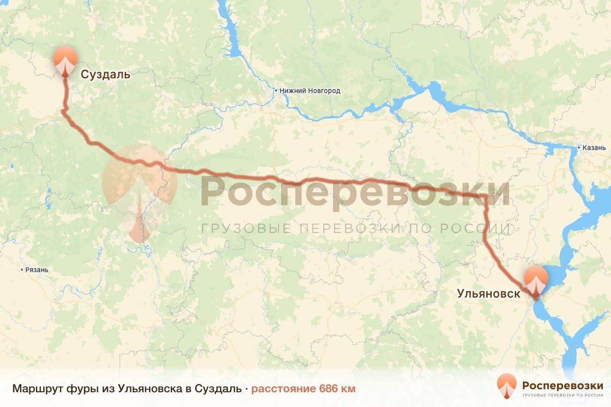 Фура Ульяновск Суздаль