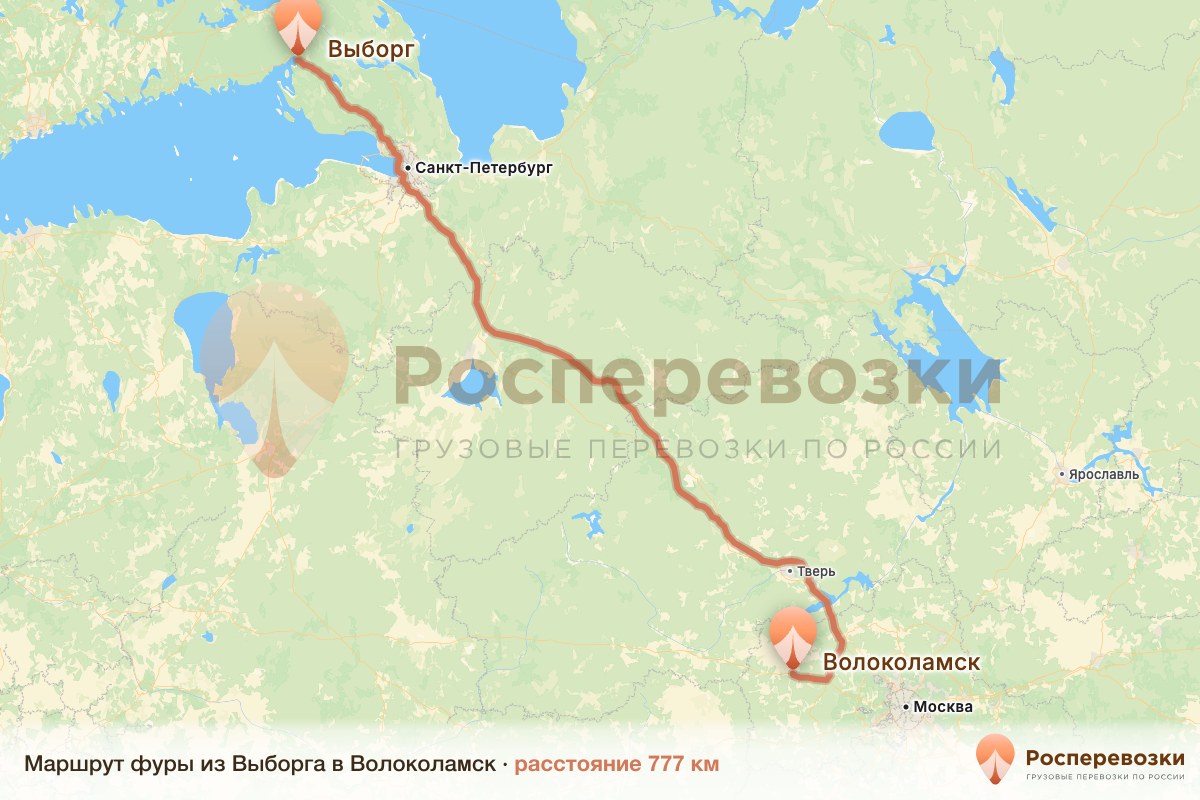 Фура Выборг Волоколамск