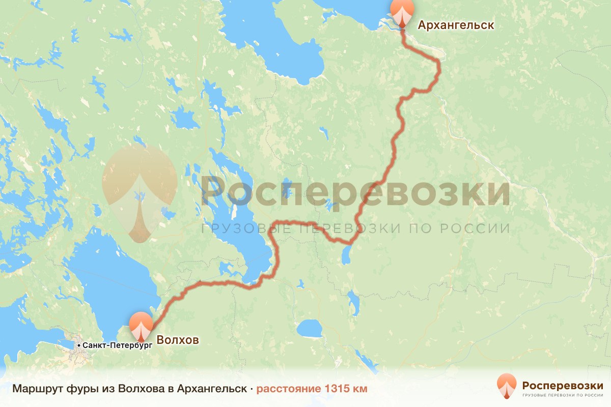 Фура Волхов Архангельск