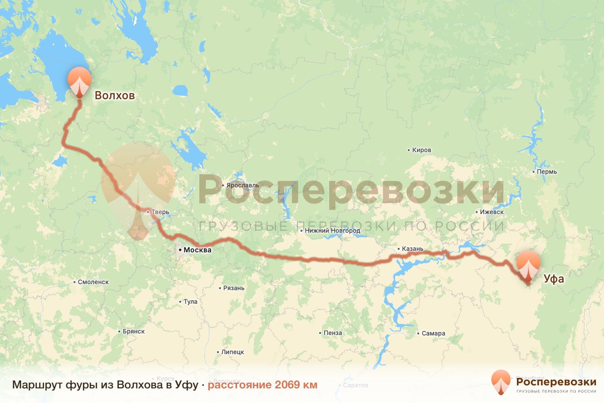 Фура Волхов Уфа