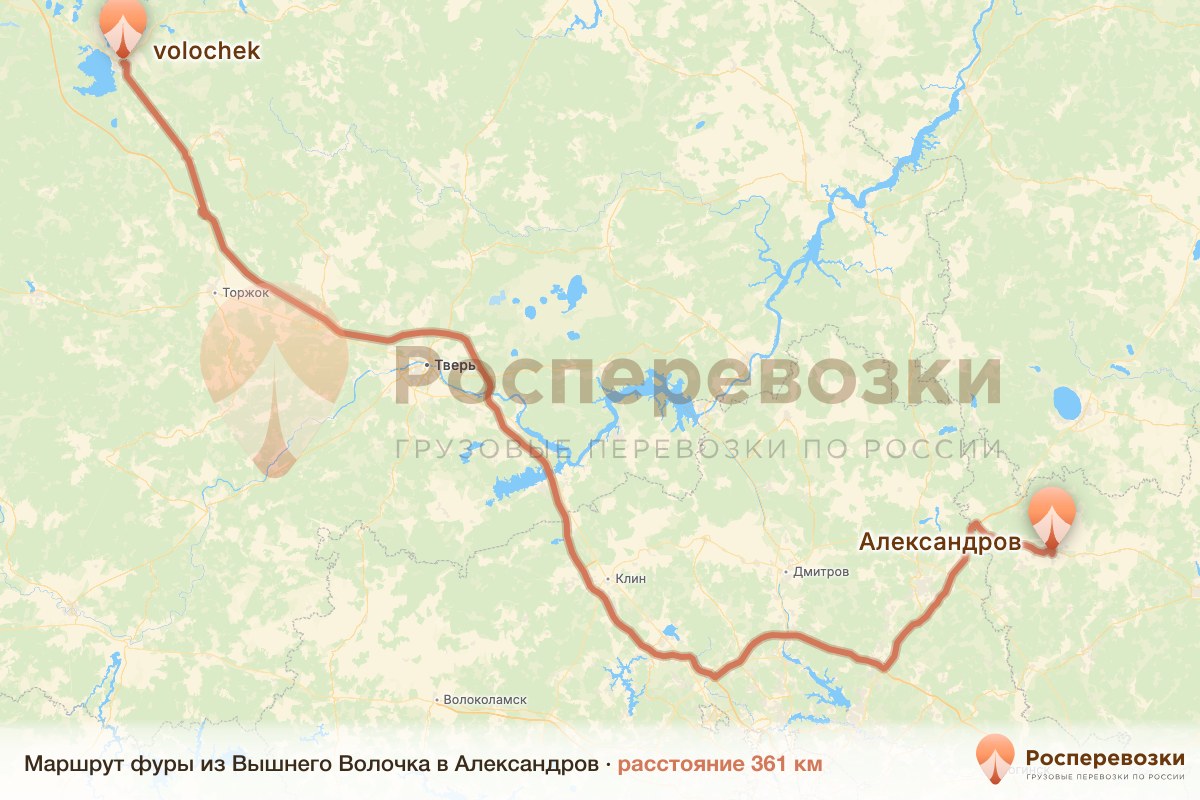 Фура Вышний Волочёк Александров