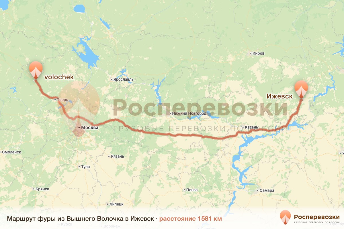 Фура Вышний Волочёк Ижевск