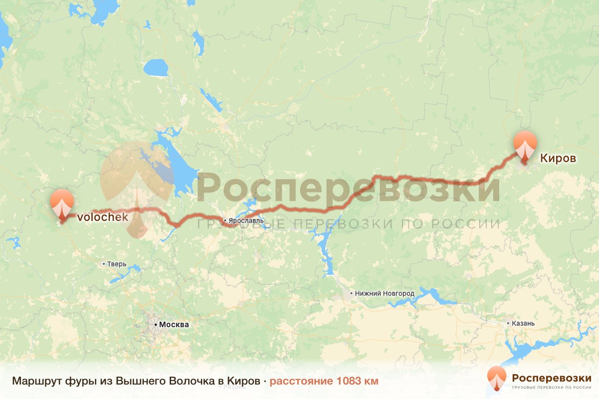 Фура Вышний Волочёк Киров