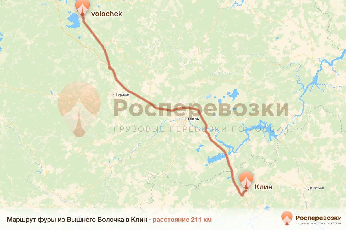 Фура Вышний Волочёк Клин