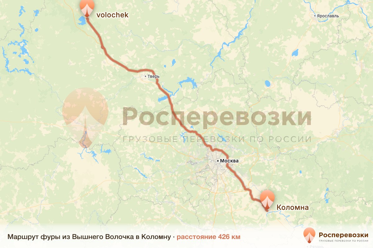 Фура Вышний Волочёк Коломна