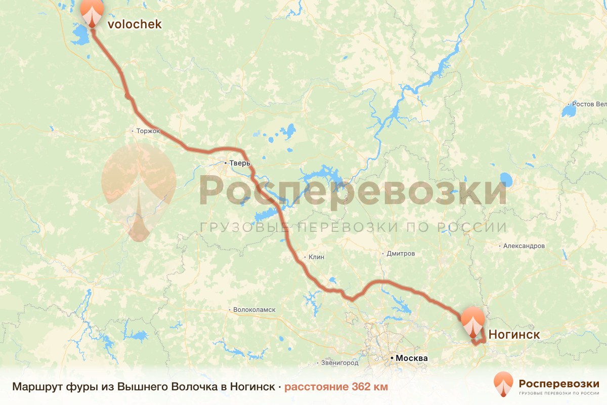 Фура Вышний Волочёк Ногинск