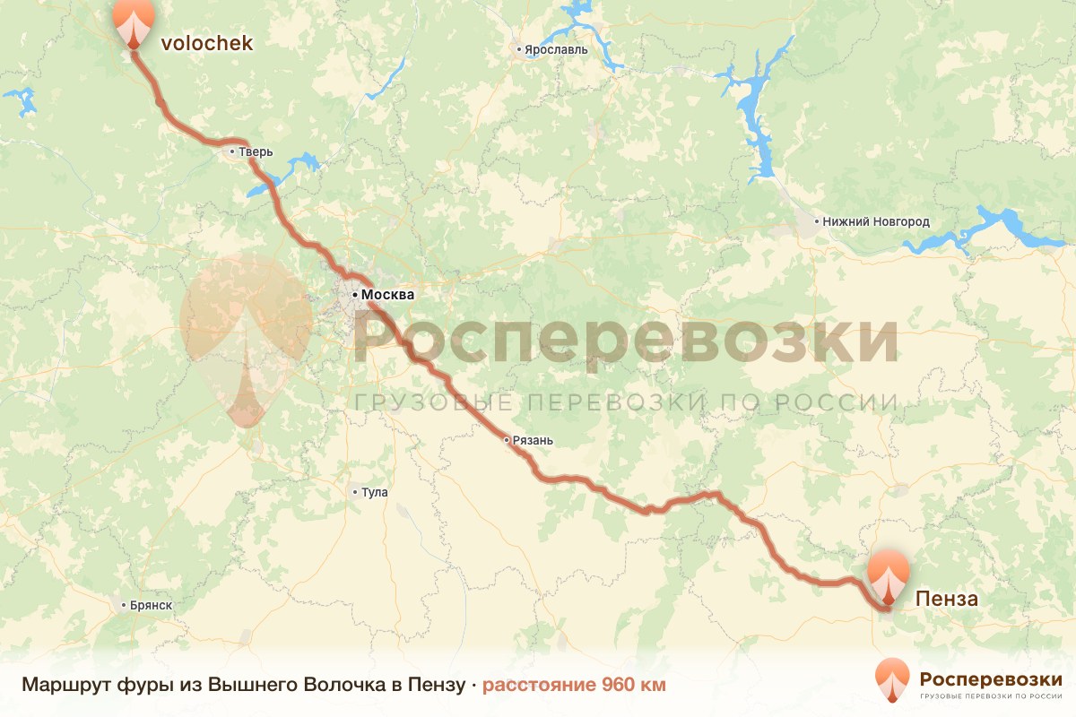 Фура Вышний Волочёк Пенза