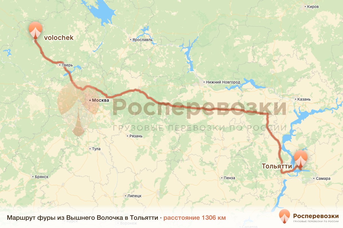 Фура Вышний Волочёк Тольятти