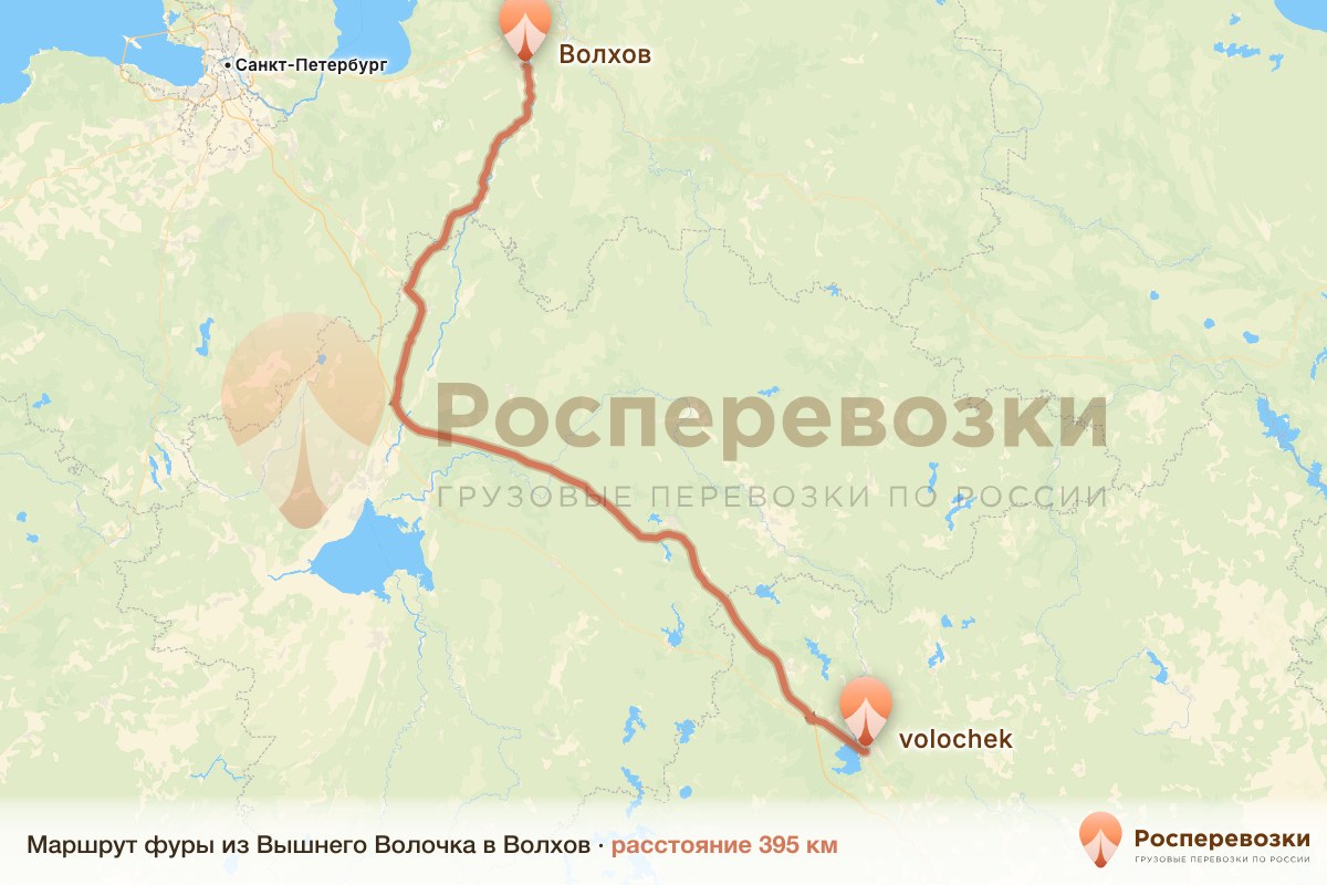 Фура Вышний Волочёк Волхов