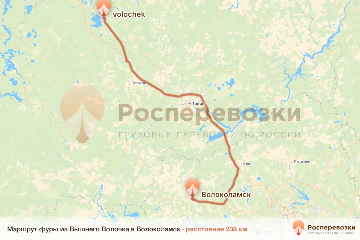 Фура Вышний Волочёк Волоколамск