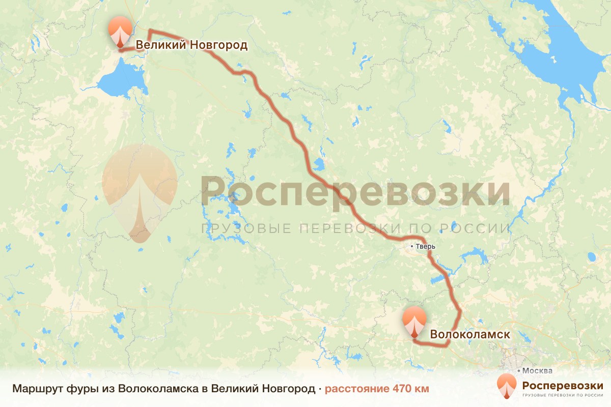 Фура Волоколамск Великий Новгород