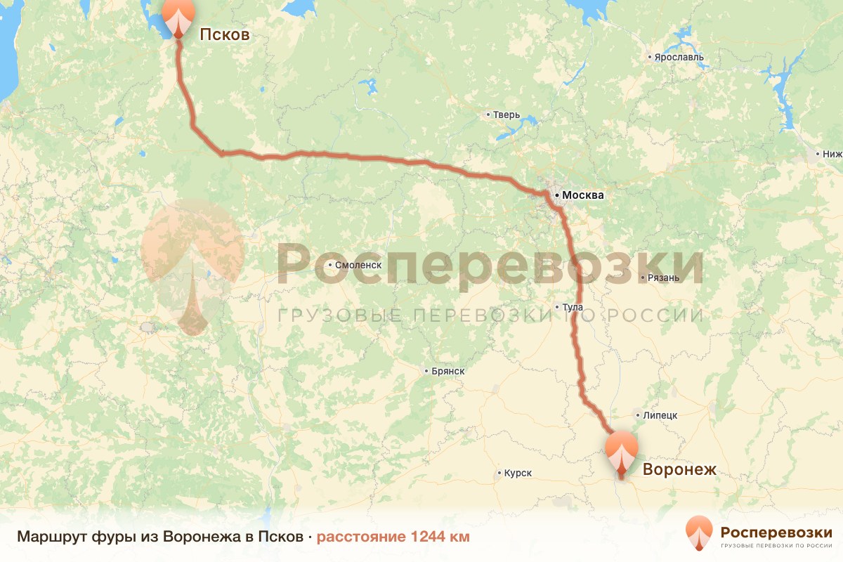 Фура Воронеж Псков