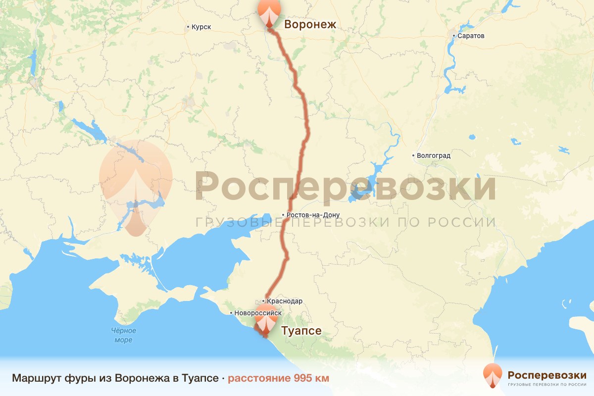 Фура Воронеж Туапсе
