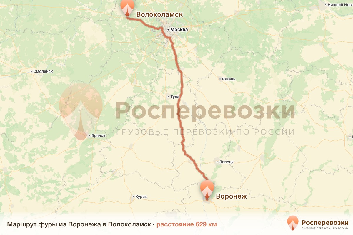 Фура Воронеж Волоколамск