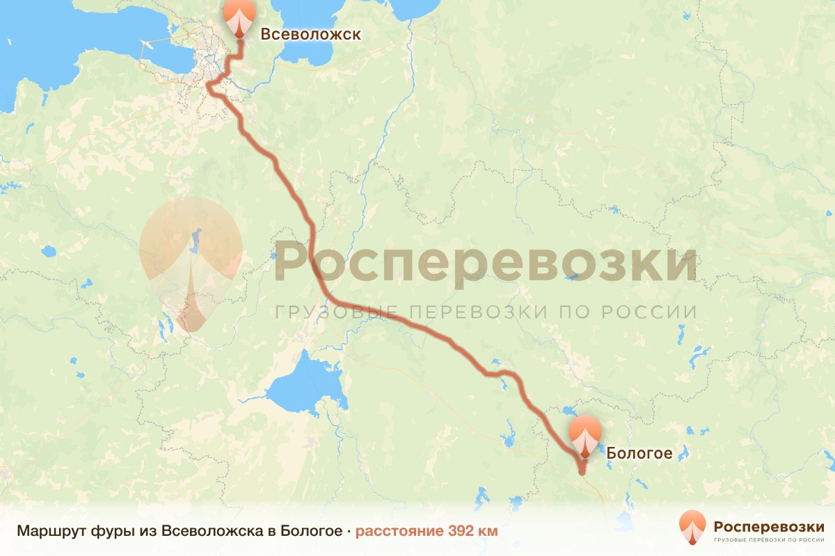 Фура Всеволожск Бологое