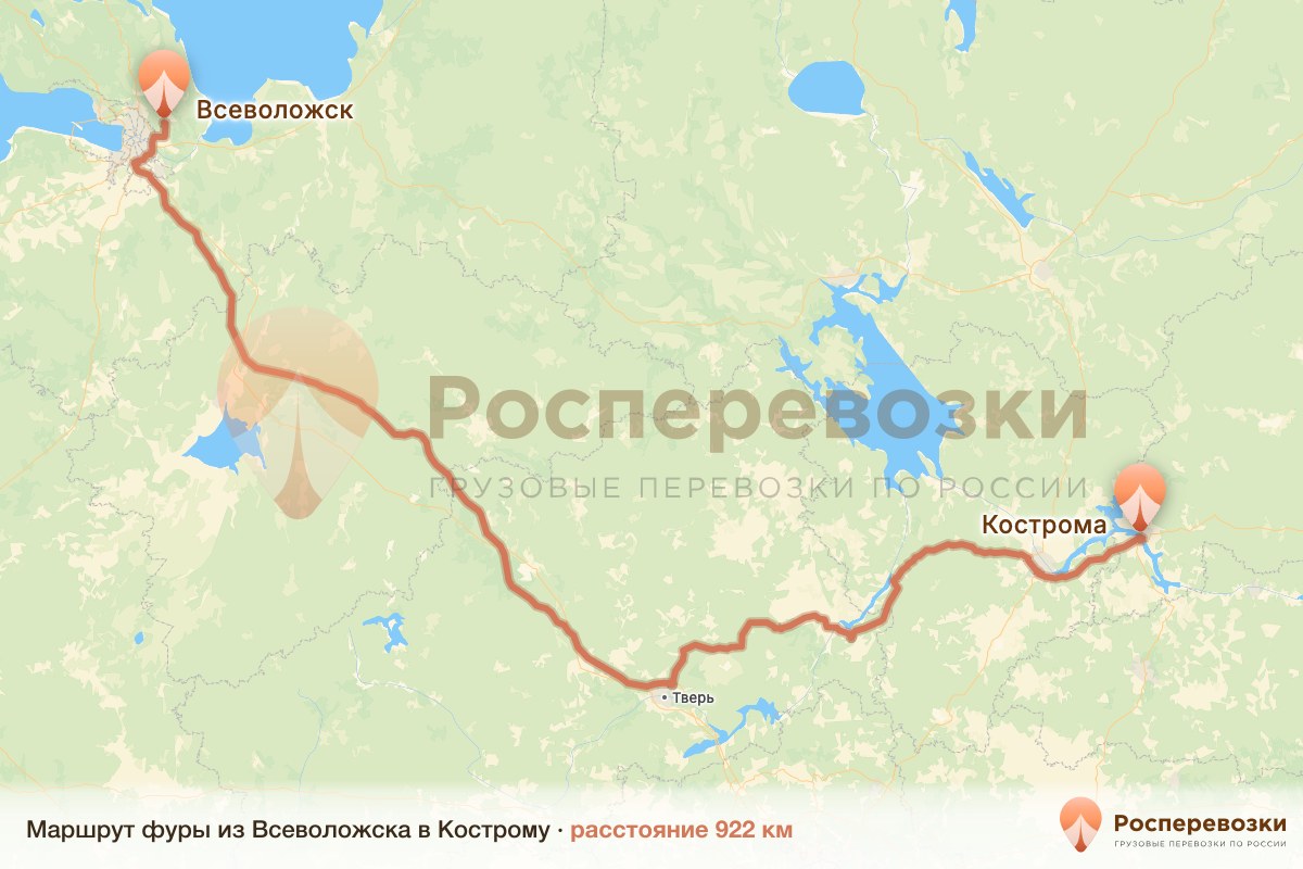 Фура Всеволожск Кострома