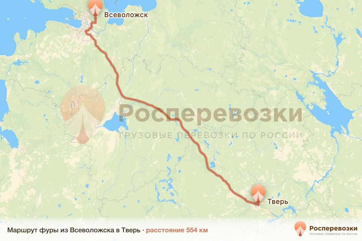 Фура Всеволожск Тверь