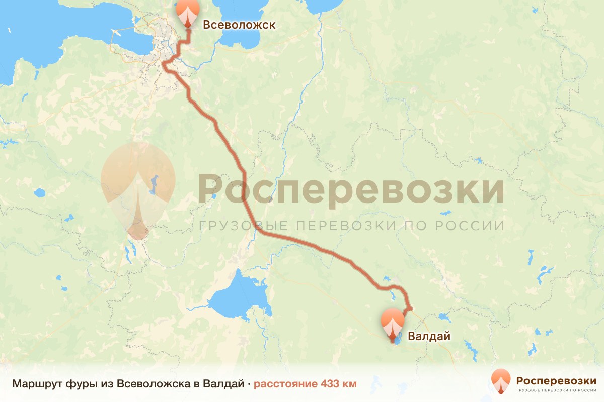 Фура Всеволожск Валдай