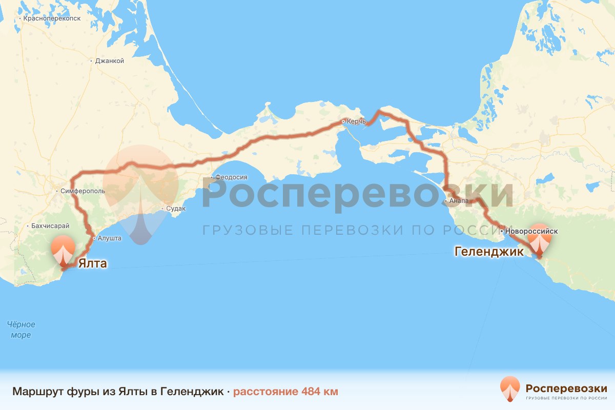 Фура Ялта Геленджик