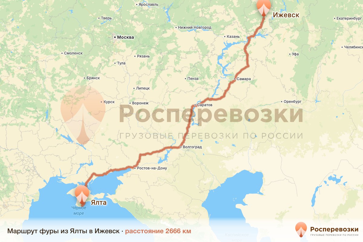 Фура Ялта Ижевск