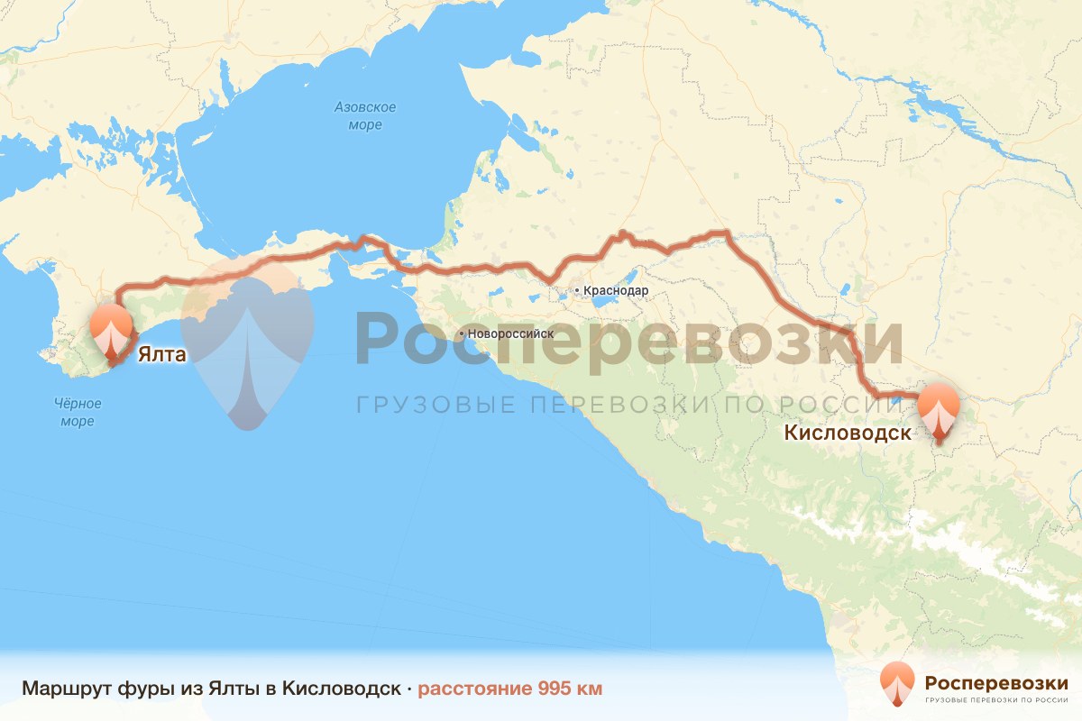 Фура Ялта Кисловодск
