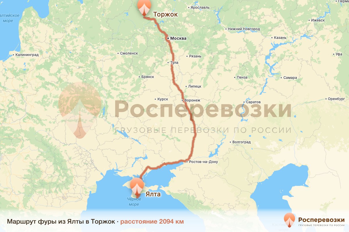 Фура Ялта Торжок