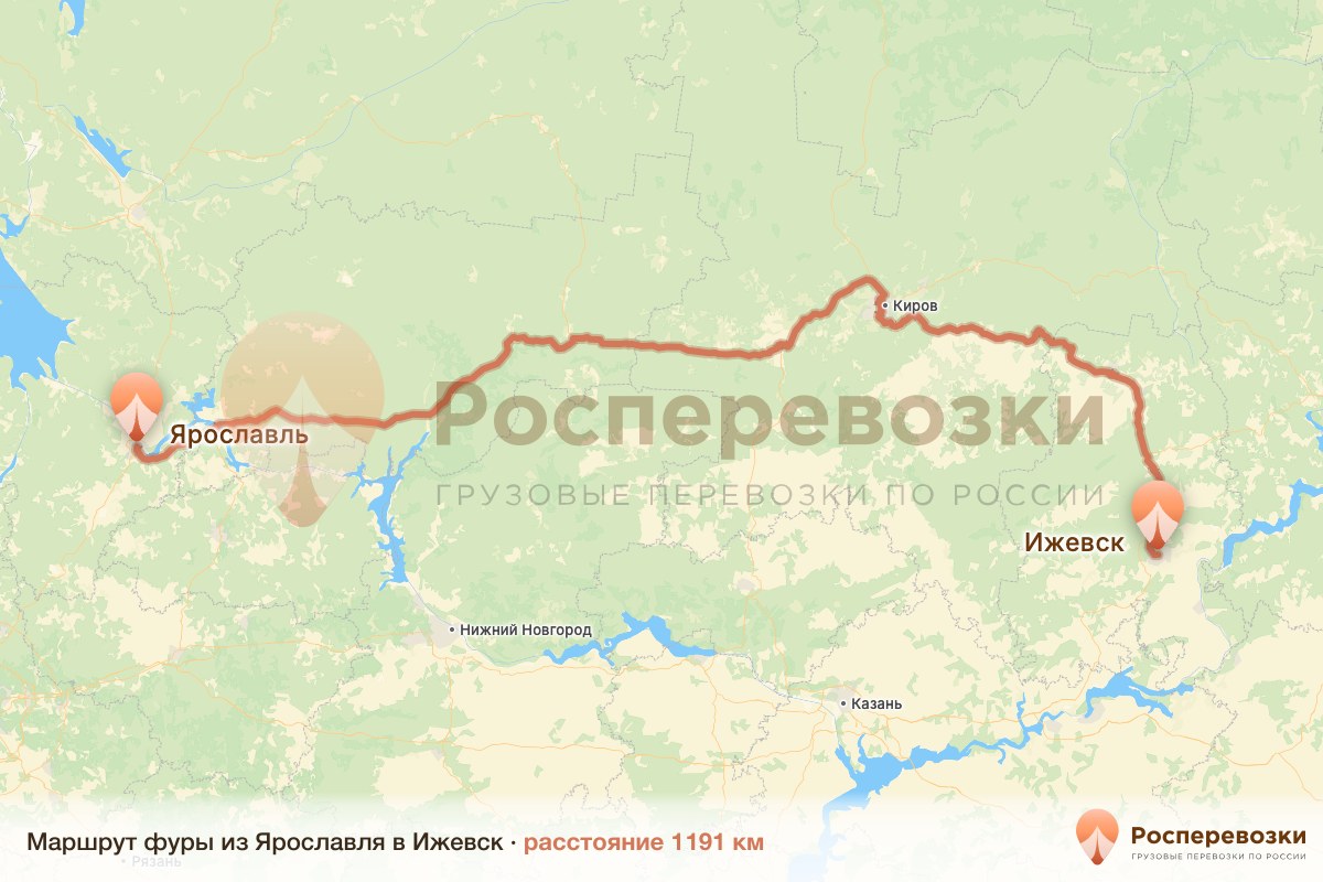 Фура Ярославль Ижевск