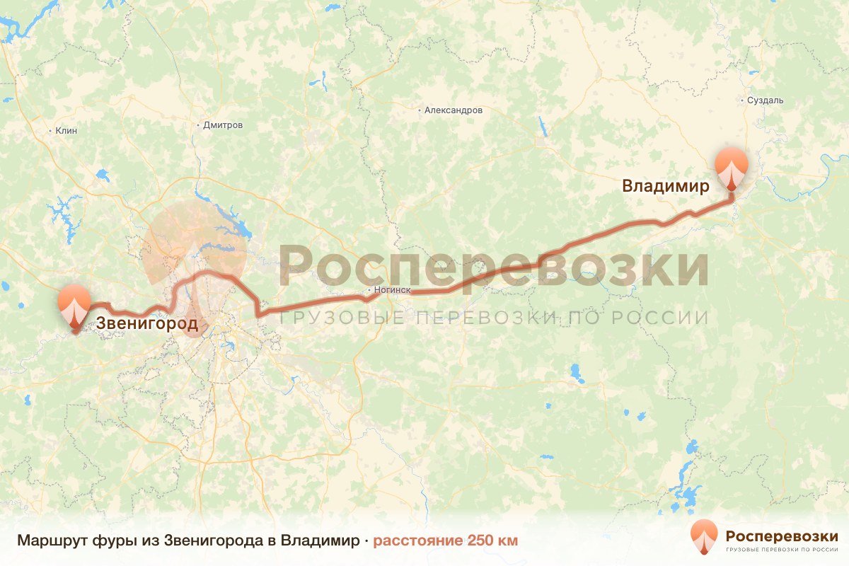 Фура Звенигород Владимир