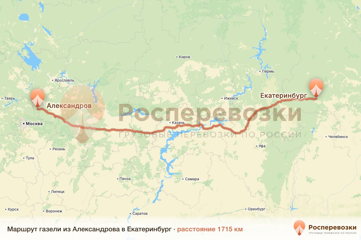 Газель Александров Екатеринбург