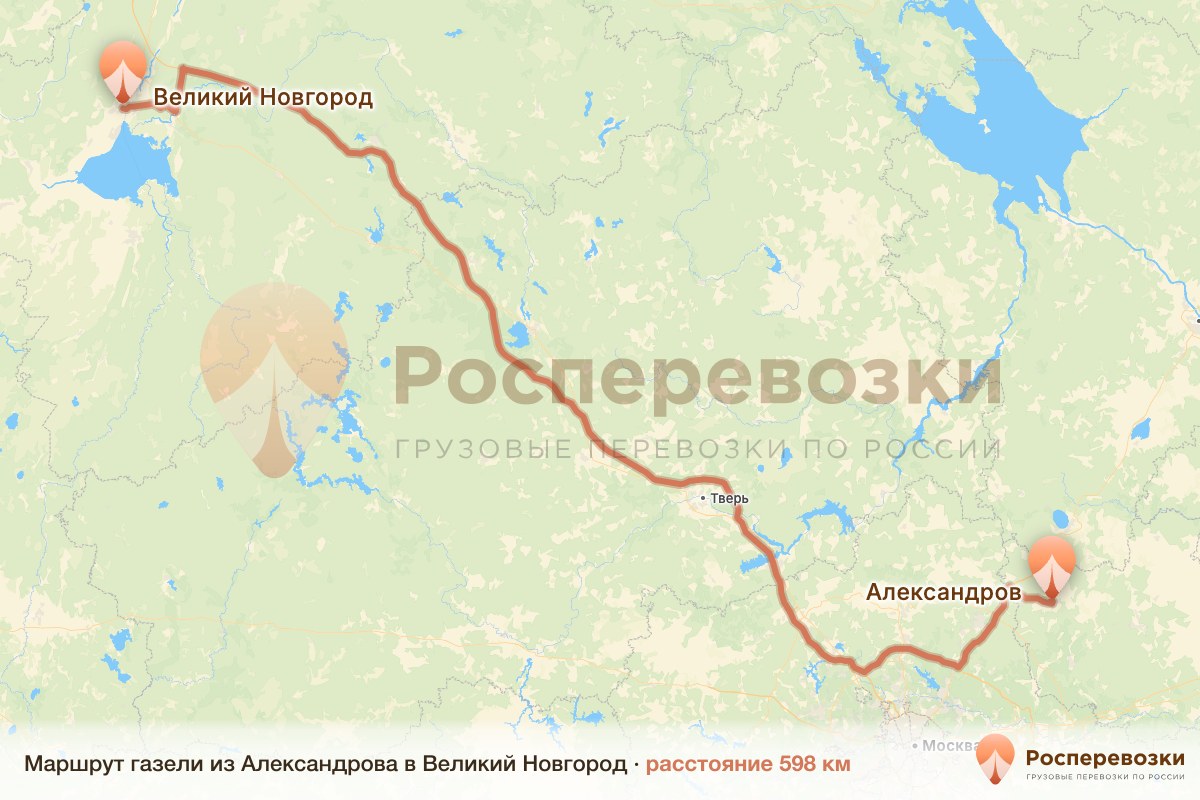Газель Александров Великий Новгород