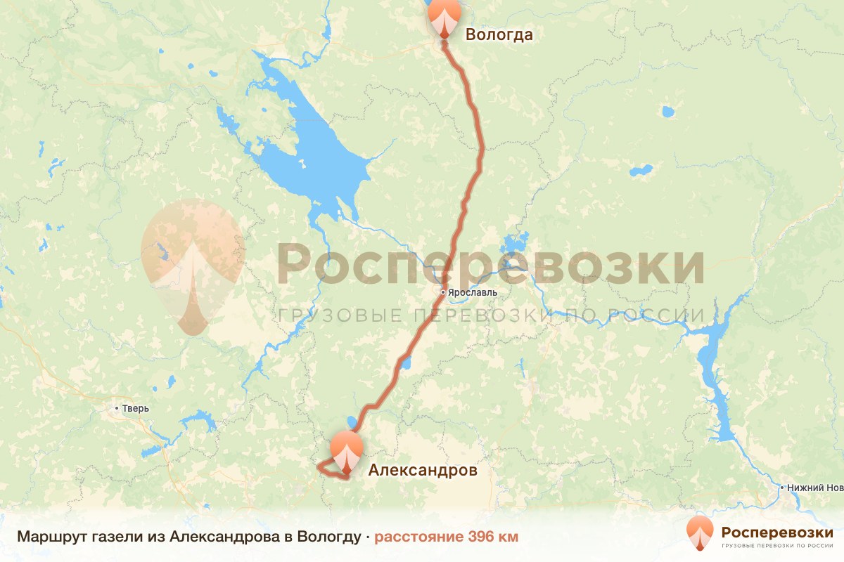Газель Александров Вологда