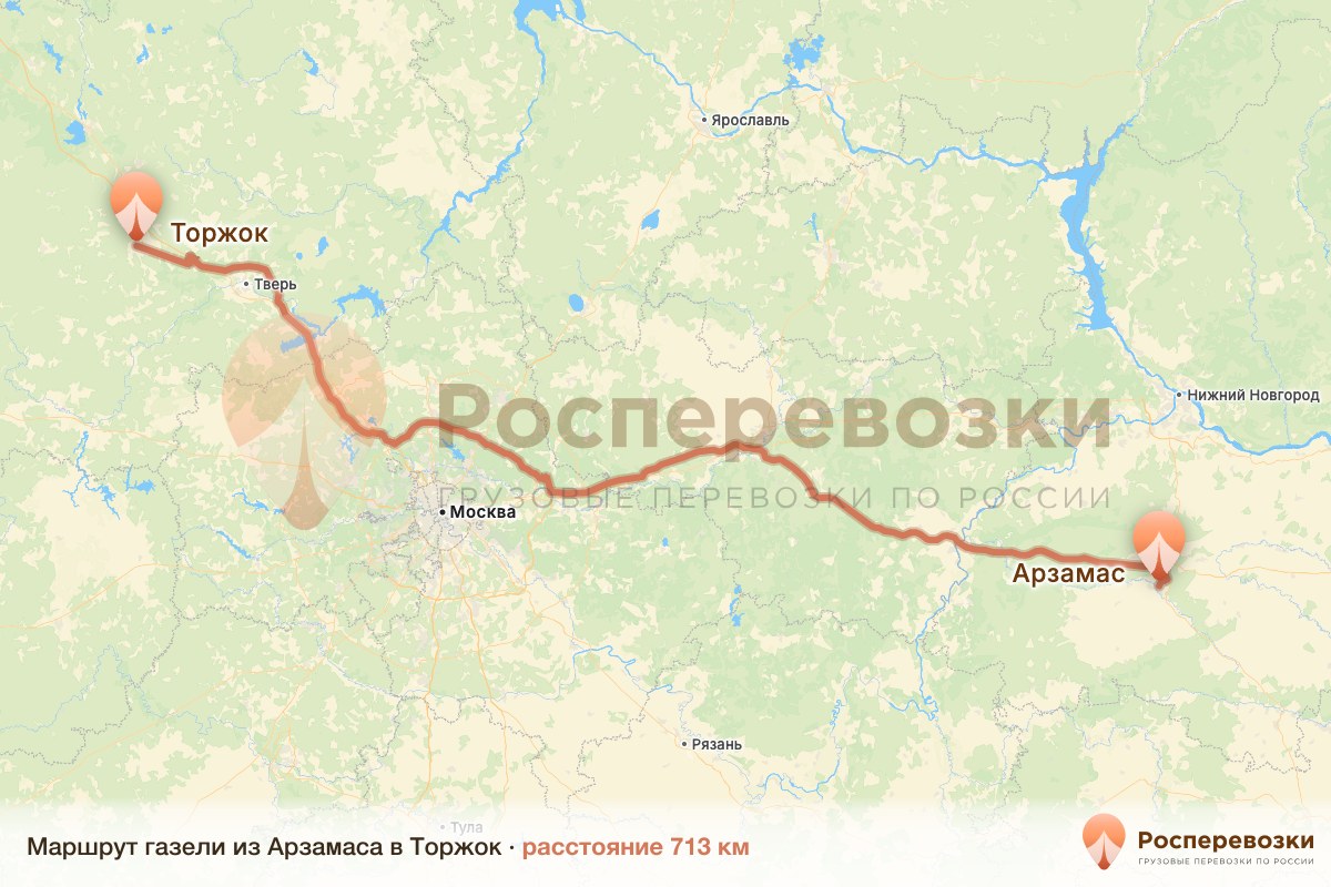Газель Арзамас Торжок
