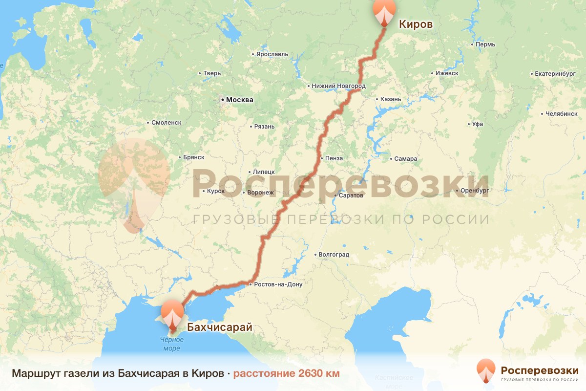 Газель Бахчисарай Киров