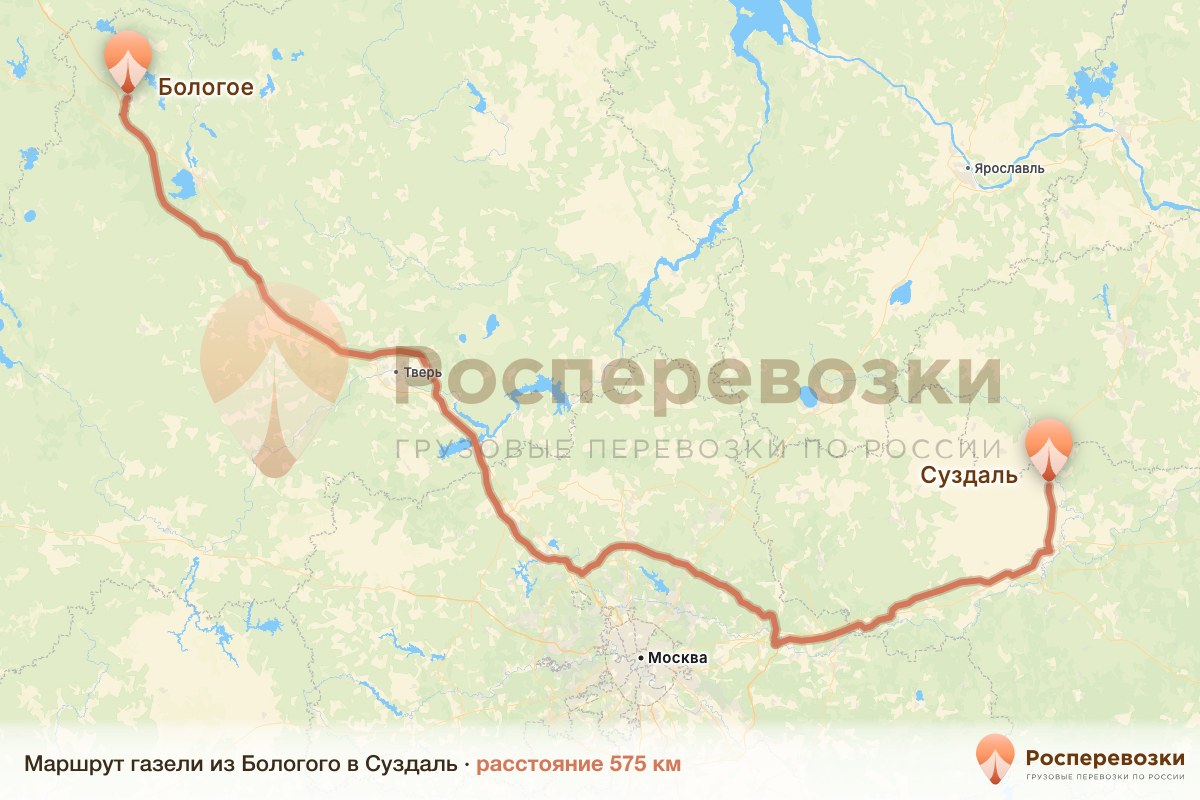 Газель Бологое Суздаль