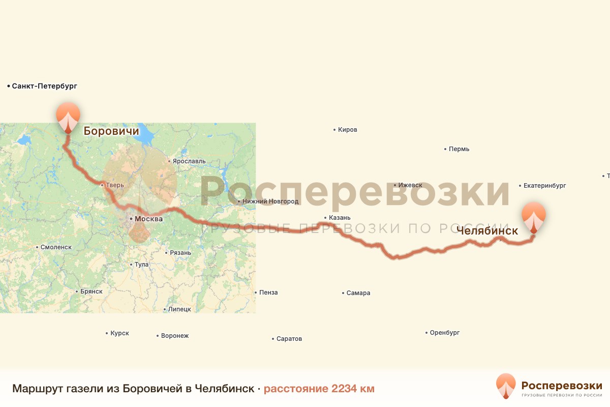 Газель Боровичи Челябинск