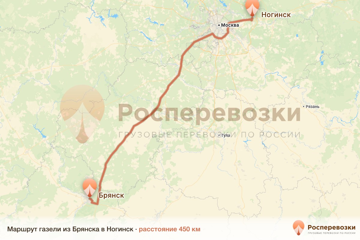 Газель Брянск Ногинск