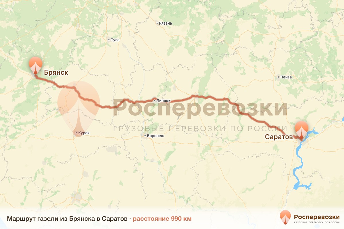 Газель Брянск Саратов