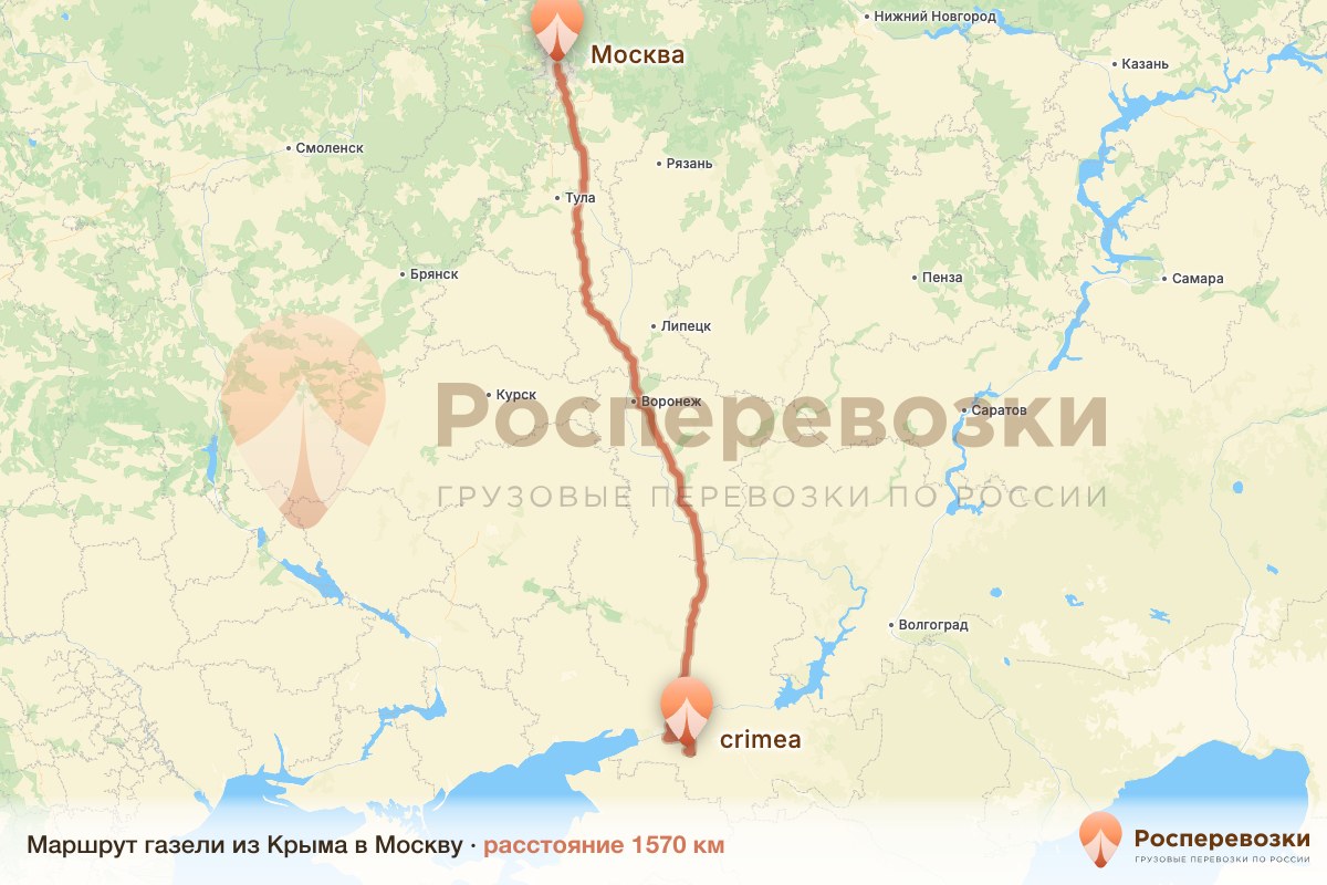 Газель Крым Москва