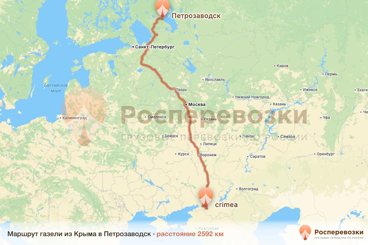 Газель Крым Петрозаводск
