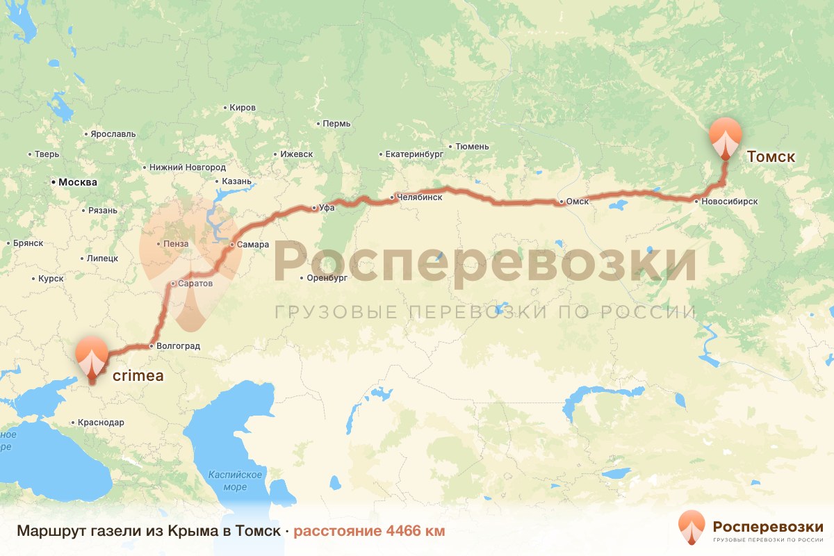 Газель Крым Томск