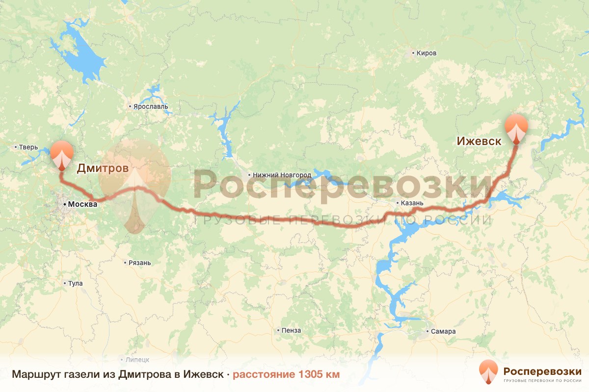 Газель Дмитров Ижевск