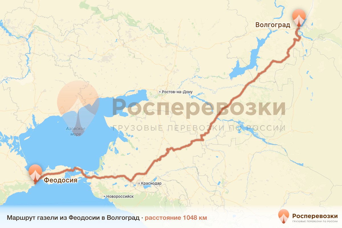 Газель Феодосия Волгоград