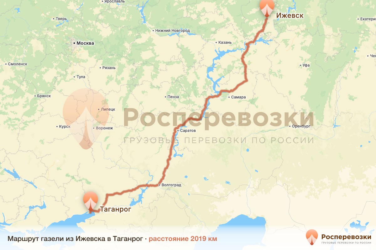Газель Ижевск Таганрог