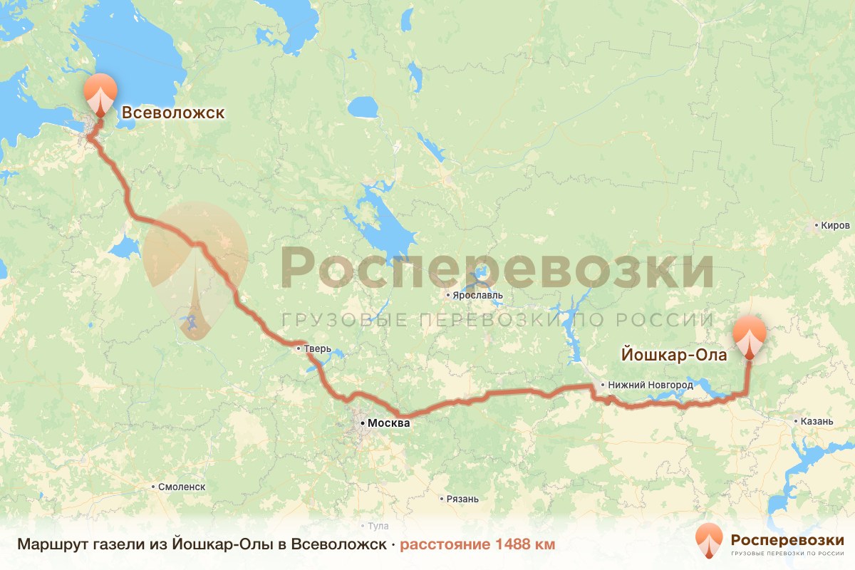 Газель Йошкар-Ола Всеволожск