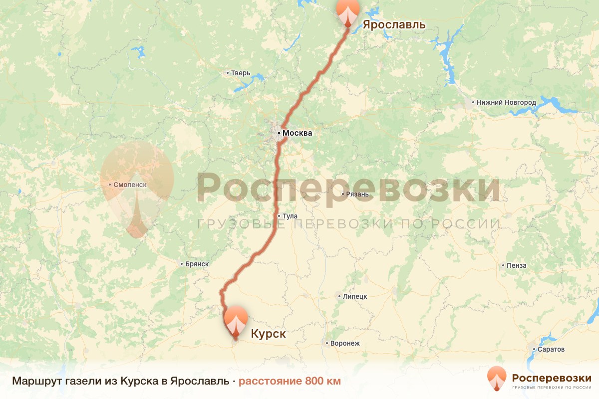 Газель Курск Ярославль